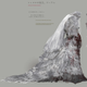 Bloodborne's concept art for Yharnam, Pthumerian Queen, a bleeding, pregnant creature wearing a wedding dress and veil.